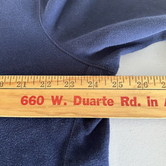 Polo Ralph Lauren Quarter Zip Pullover Sweater Men's 2XL Navy elbow pads - Picture 8 of 12